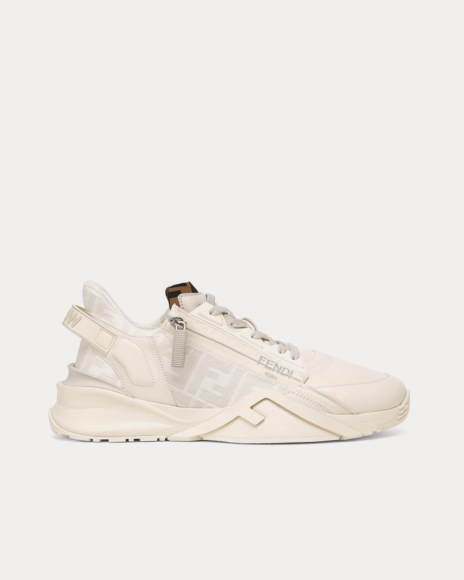 Fendi by Marc Jacobs Flow Leather White Low Top Sneakers - 1