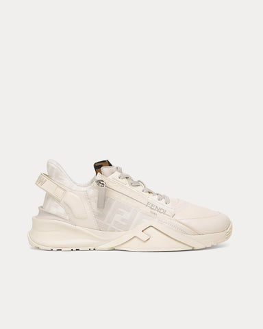 Fendi by Marc Jacobs Flow Leather White Low Top Sneakers