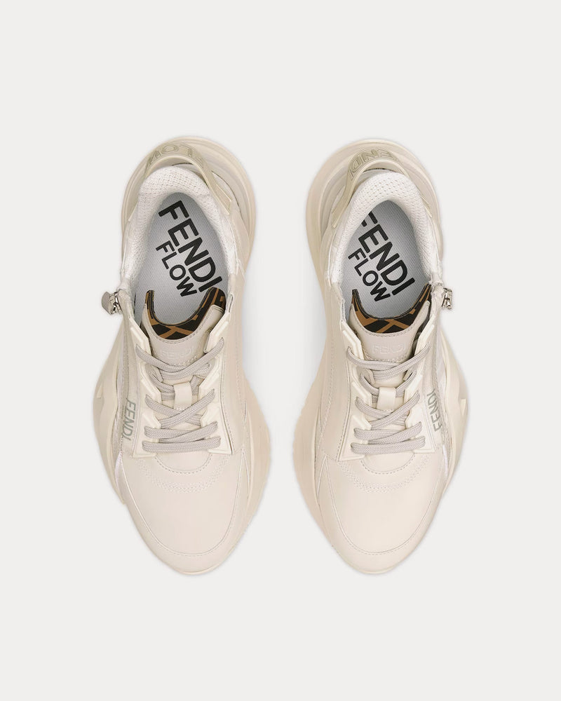 Fendi by Marc Jacobs Flow Leather White Low Top Sneakers - 2