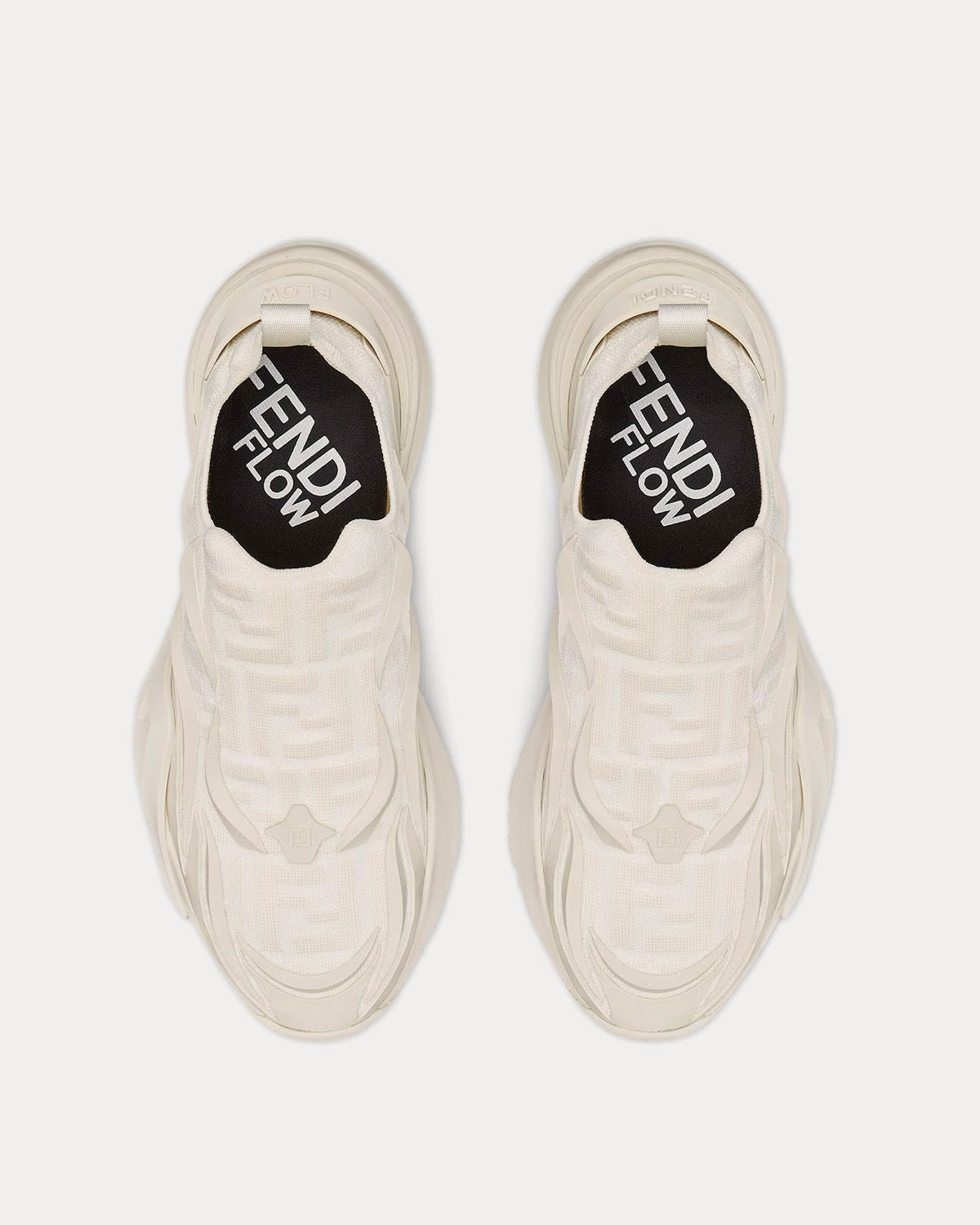 Fendi Flow Mesh White Slip On Sneakers - 2