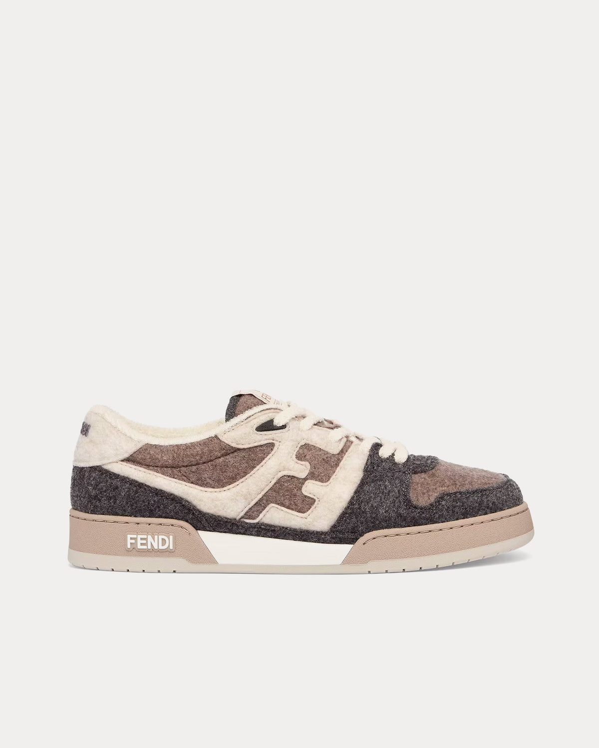 Fendi Match Leather White / Beige High Top Sneakers - Sneak in Peace