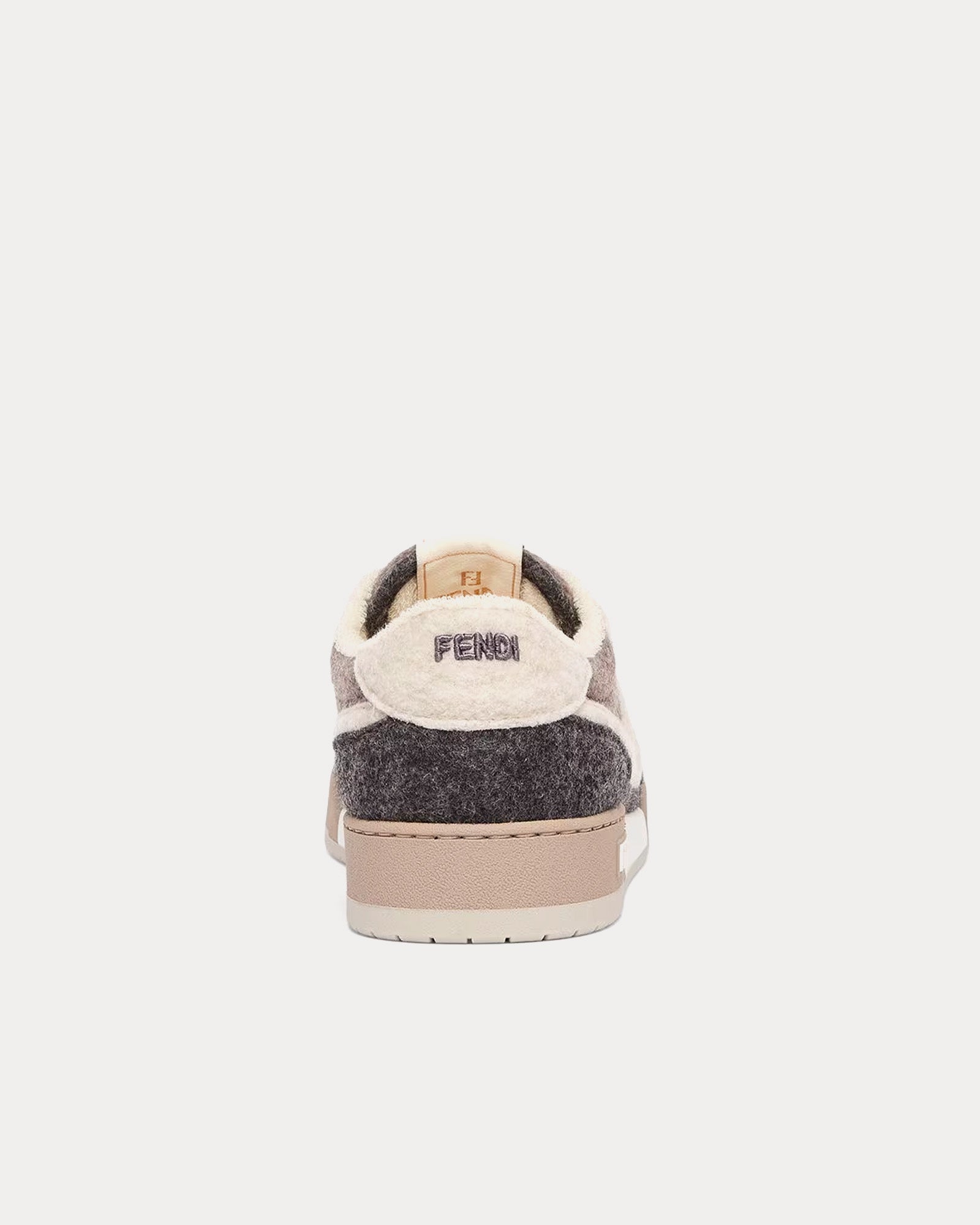 Fendi Match Felt Grey / Beige / Brown Low Top Sneakers - 4