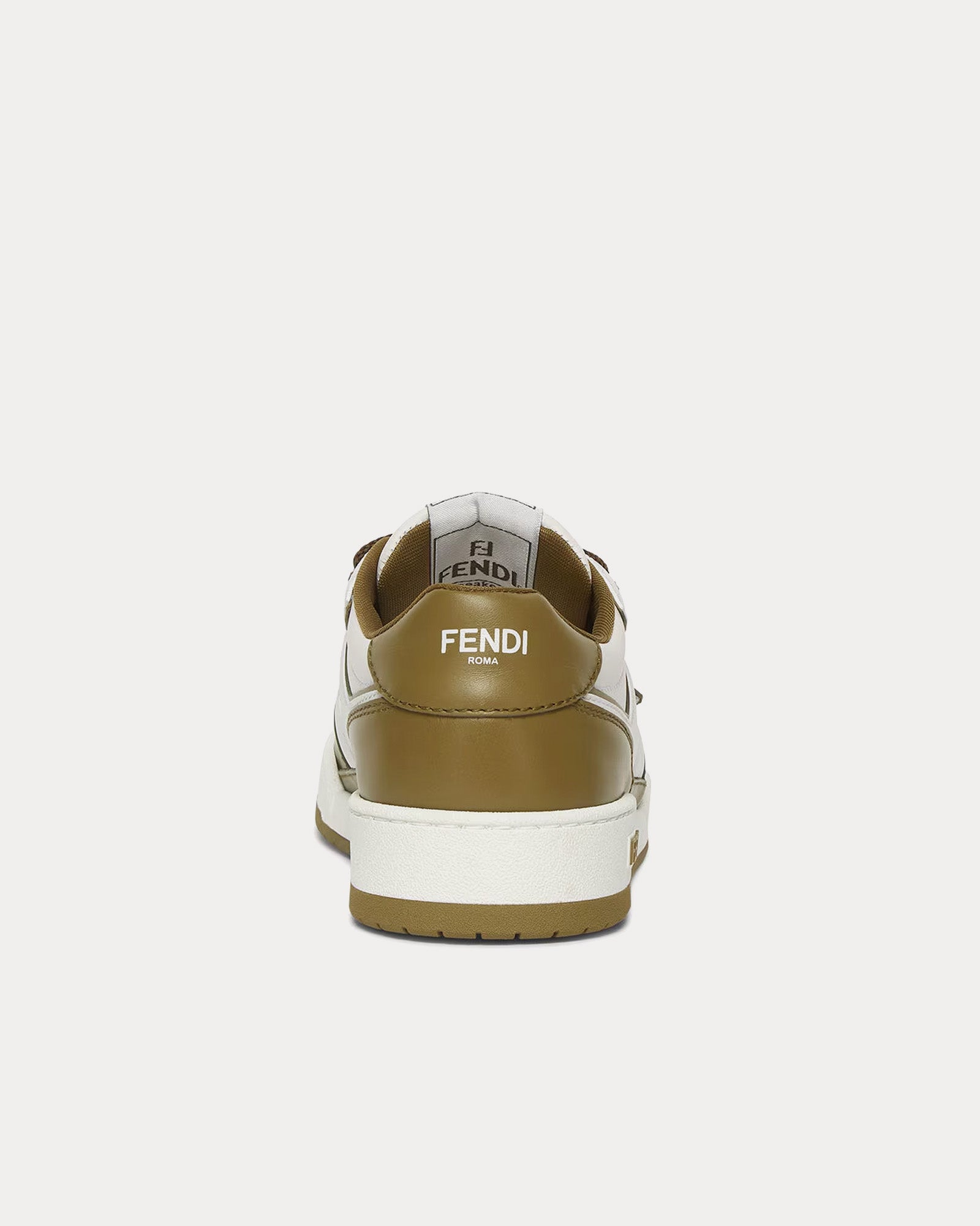 Fendi Match Leather Green Low Top Sneakers - 3