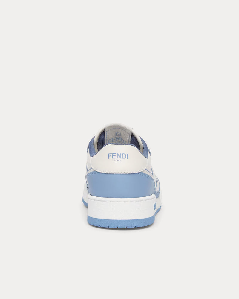 Fendi Match Leather Light Blue Low Top Sneakers - 3