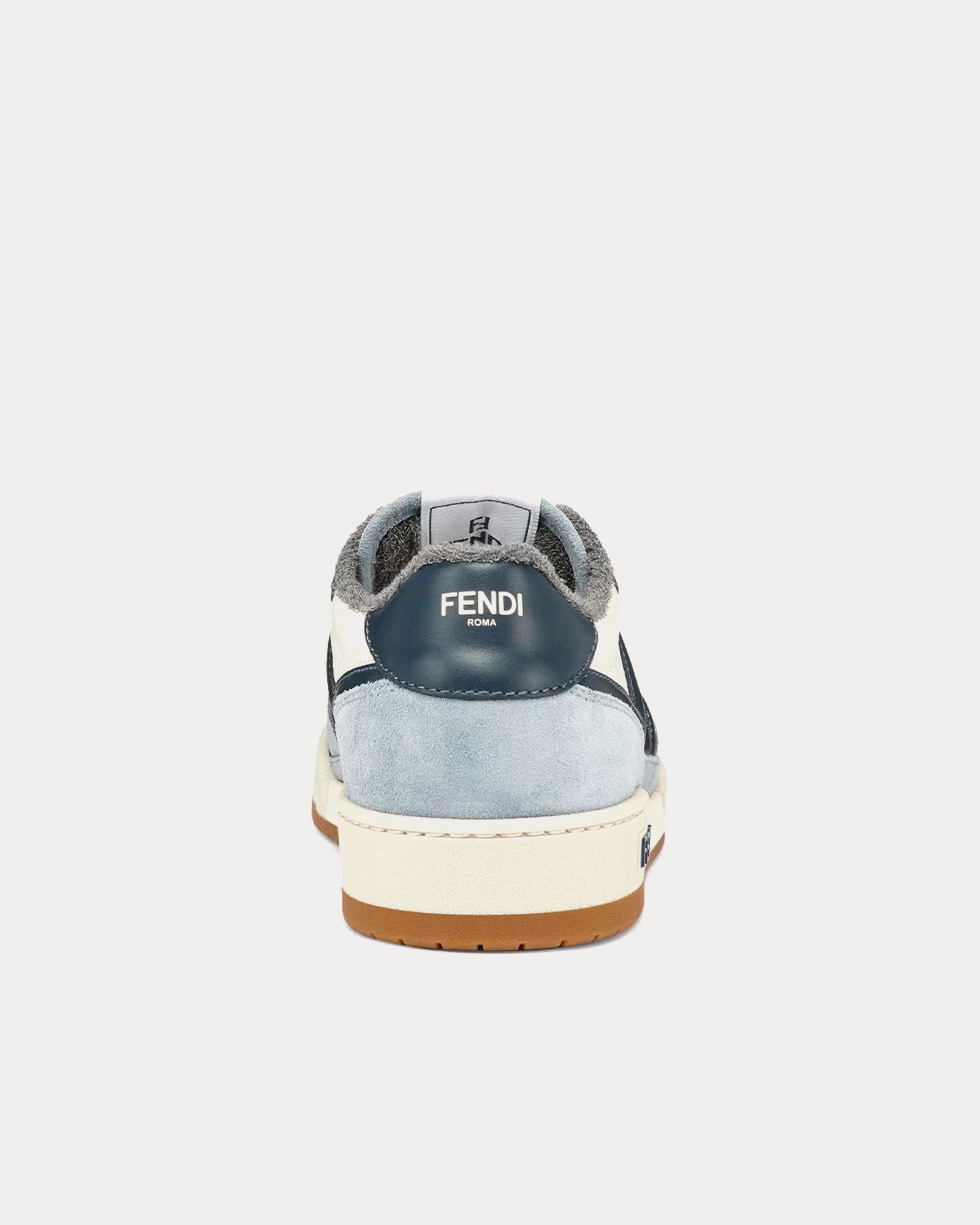 Fendi Match Suede Light Blue / White Low Top Sneakers - 4