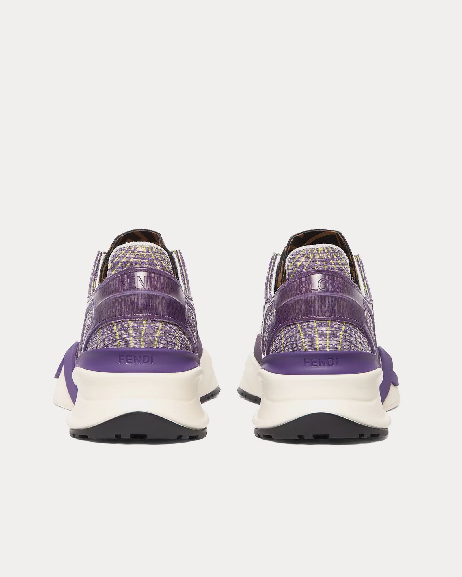 Fendi Flow Fabric Lilac Low Top Sneakers - 4