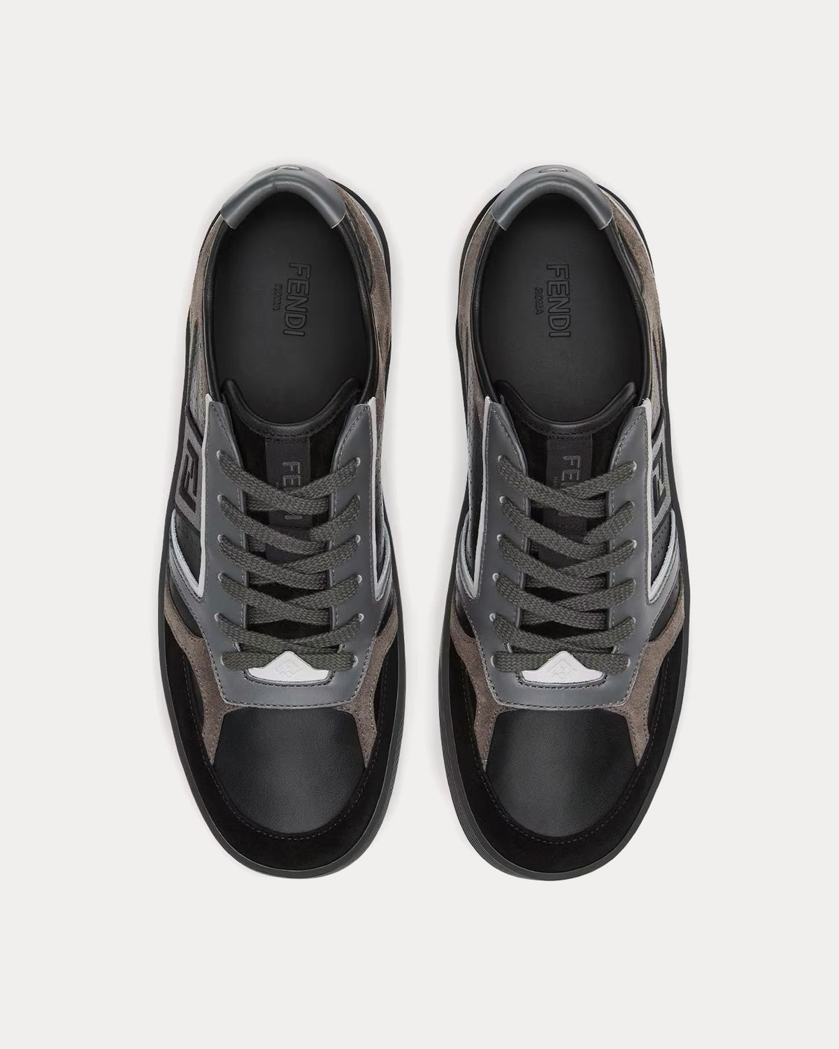 Fendi Step Leather Black Low Top Sneakers - Sneak in Peace