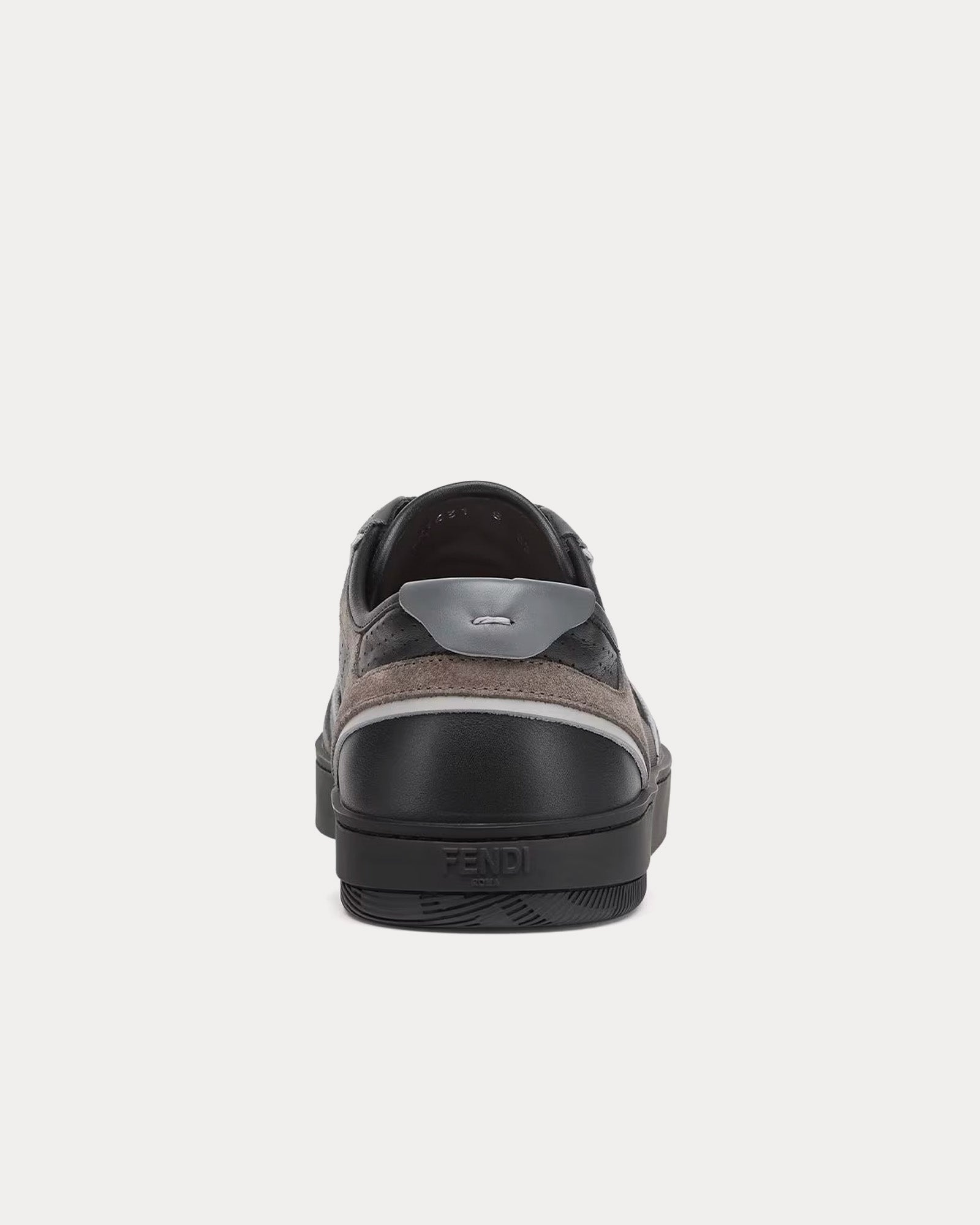 Fendi Step Leather Black Low Top Sneakers - 4