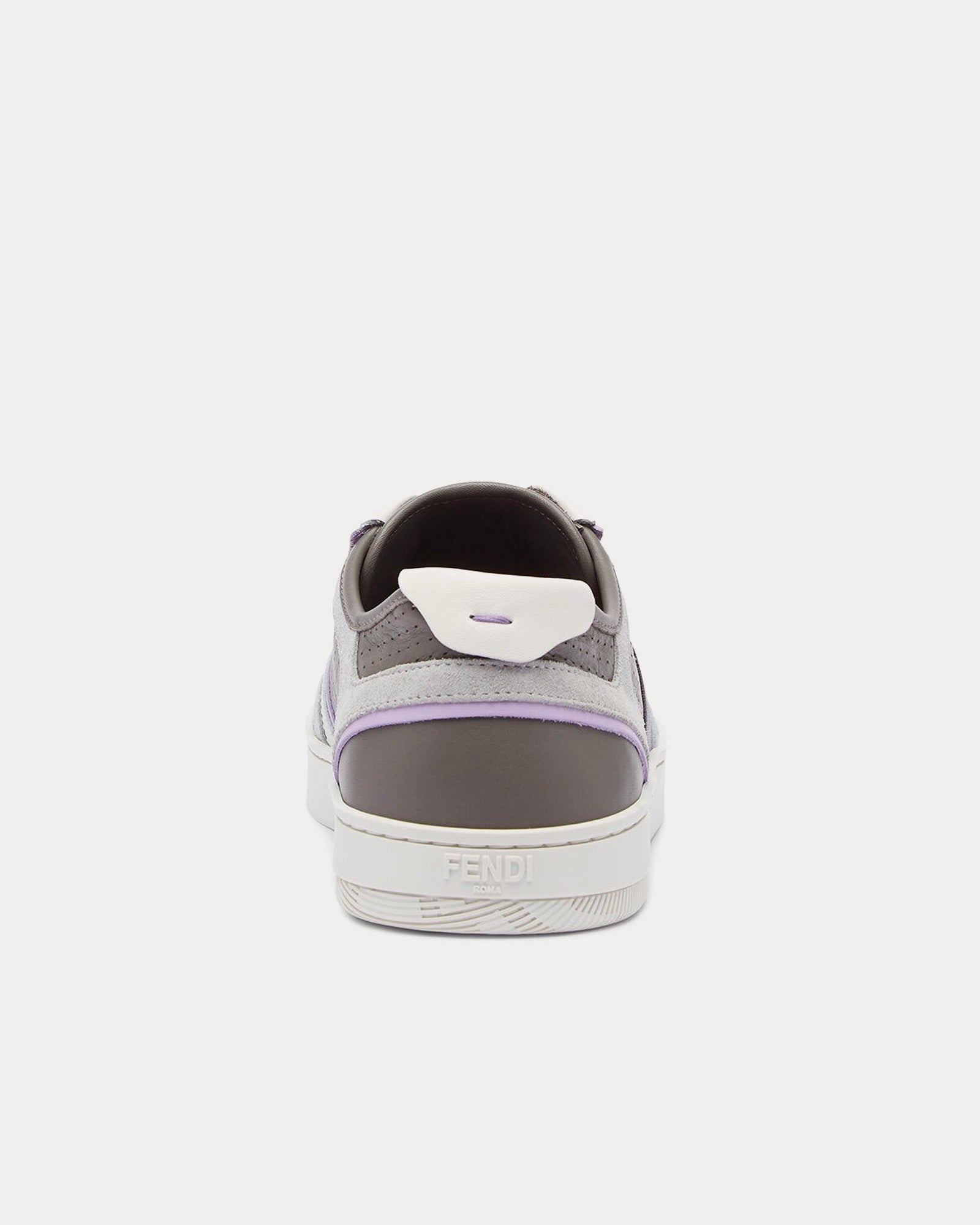 Fendi Step Leather Grey Low Top Sneakers - 4