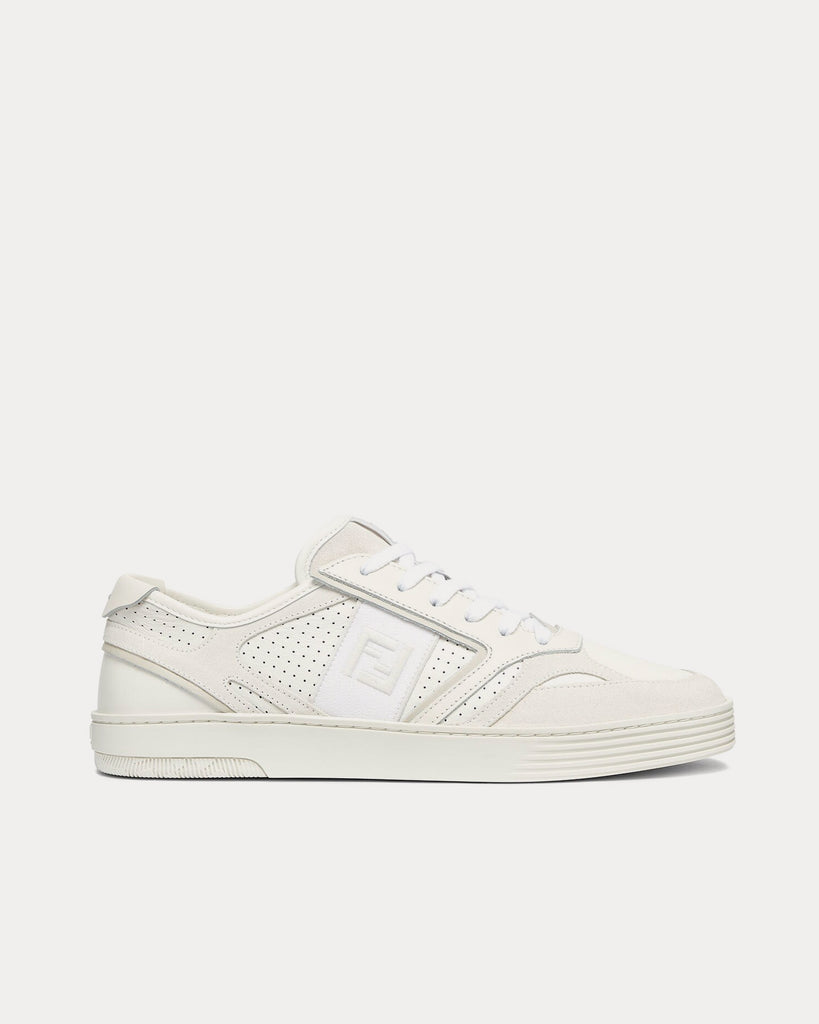 Fendi Step Leather White Low Top Sneakers Sneak in Peace