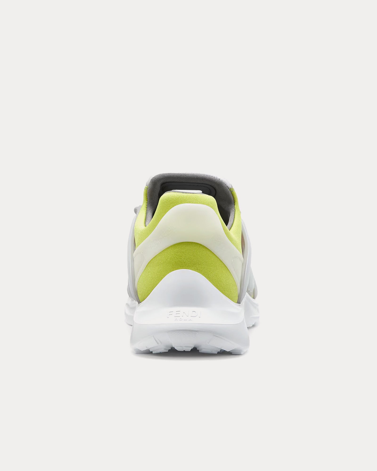 Fendi Tag Technical Mesh Yellow Low Top Sneakers - 3