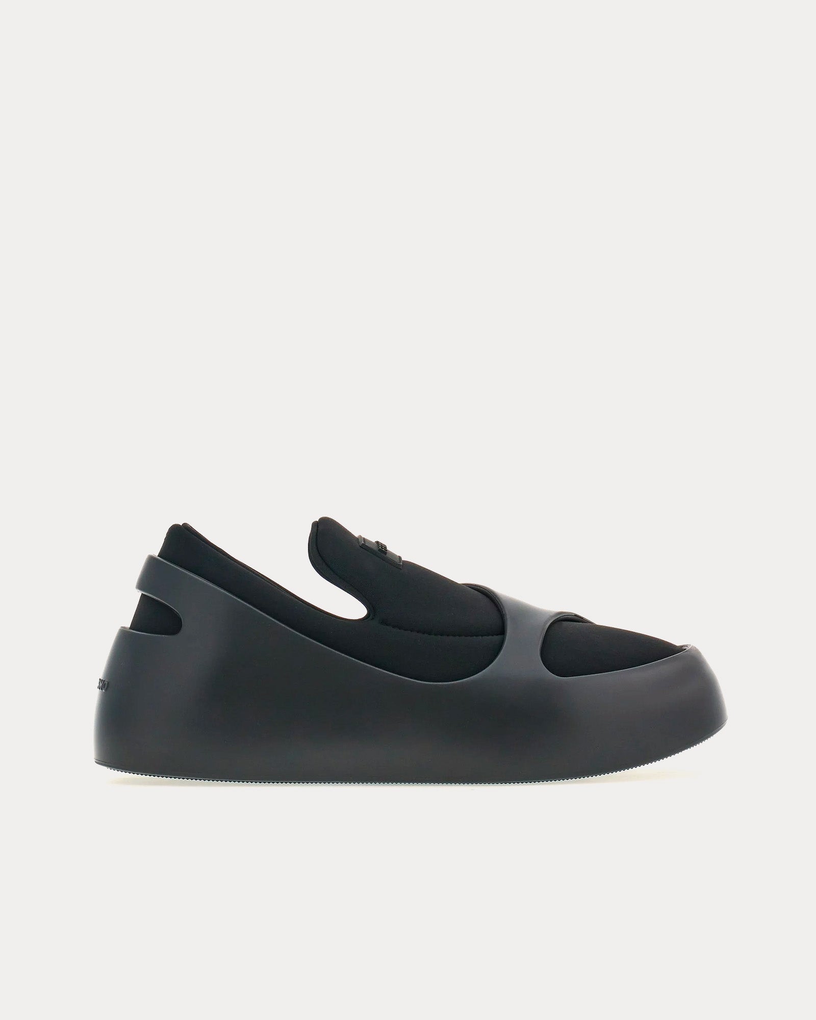 Ferragamo Hybrid Black Slip On Sneakers - 1