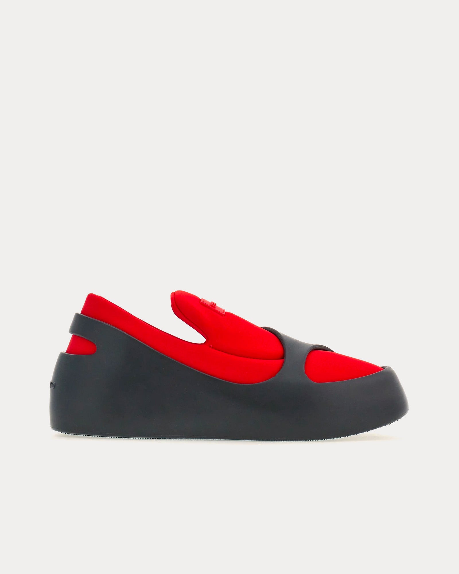 Ferragamo Hybrid Flame Red Slip On Sneakers - 1