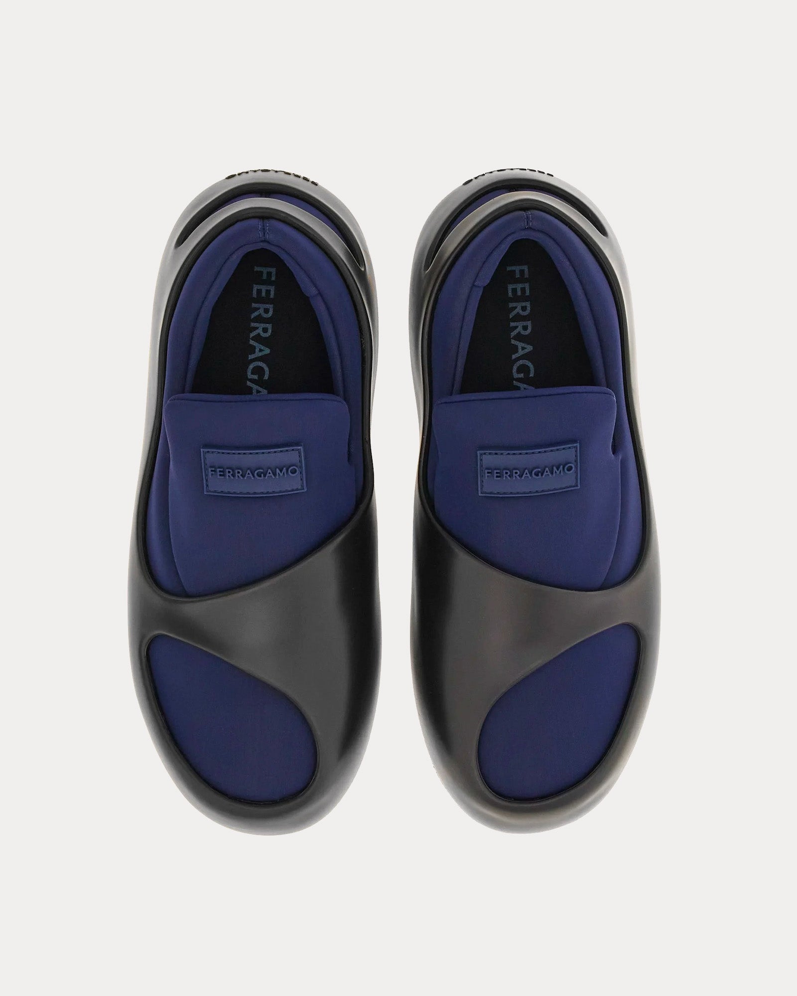 Ferragamo Hybrid Marine Blue Slip On Sneakers - 2