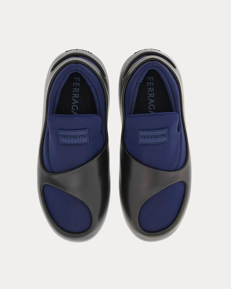 Ferragamo Hybrid Marine Blue Slip On Sneakers - 2