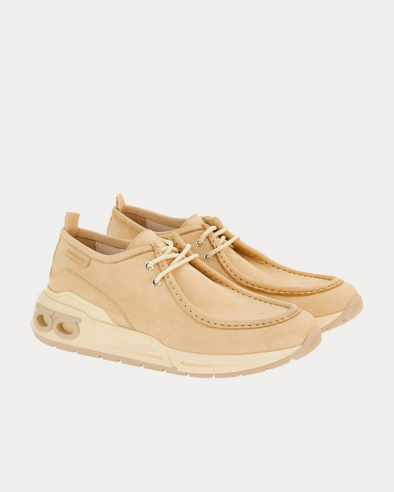 Ferragamo Runner Sole Wallabee Desert / Mascarpone Low Top Sneakers - 3