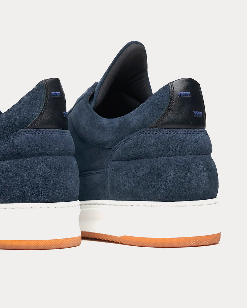 Filling Pieces Suede Dark Blue Low Top Sneakers - 2