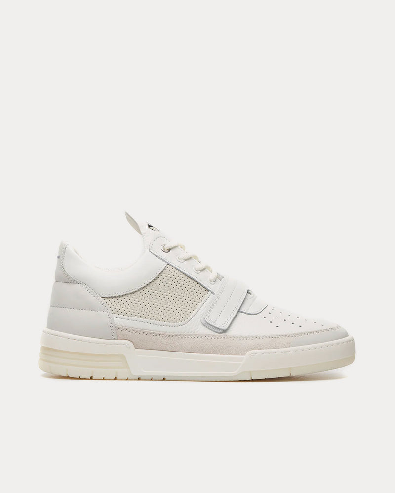 Filling Pieces Blaze Leather White Low Top Sneakers - 1