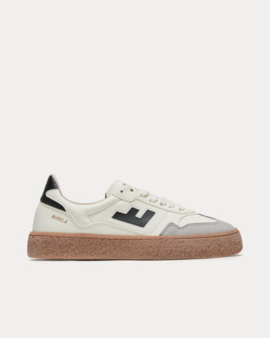 Flamingos' Life Burela Bold White / Black Low Top Sneakers