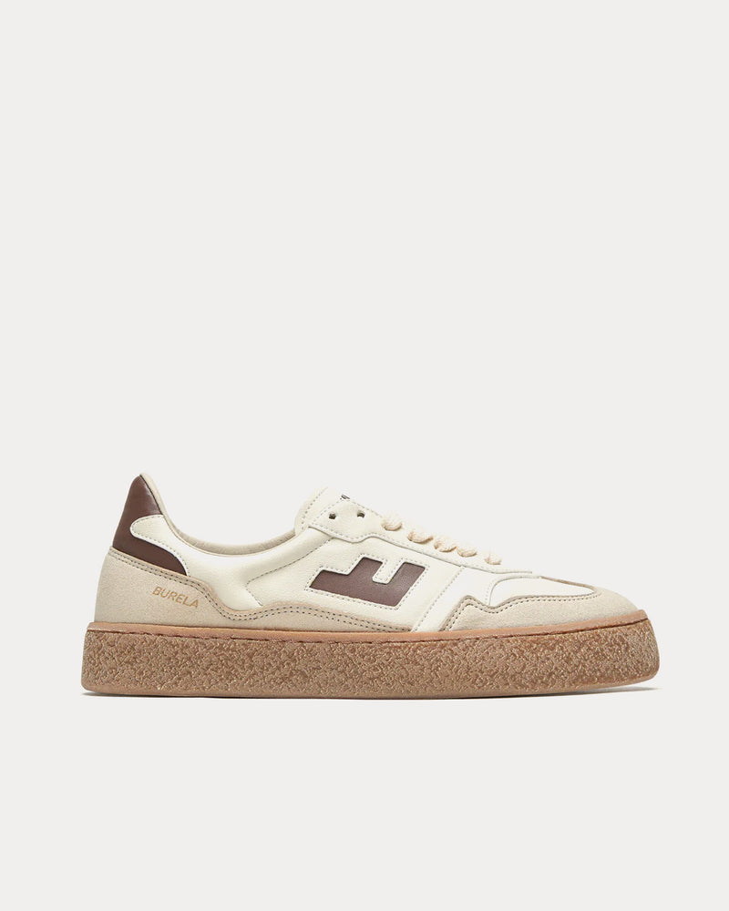 Flamingos' Life Burela Bold Off White / Cocoa Low Top Sneakers - 1