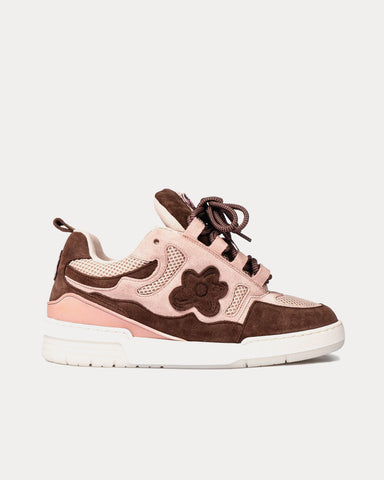 Flower Instincts The Brown Goblin Pink / Brown Low Top Sneakers