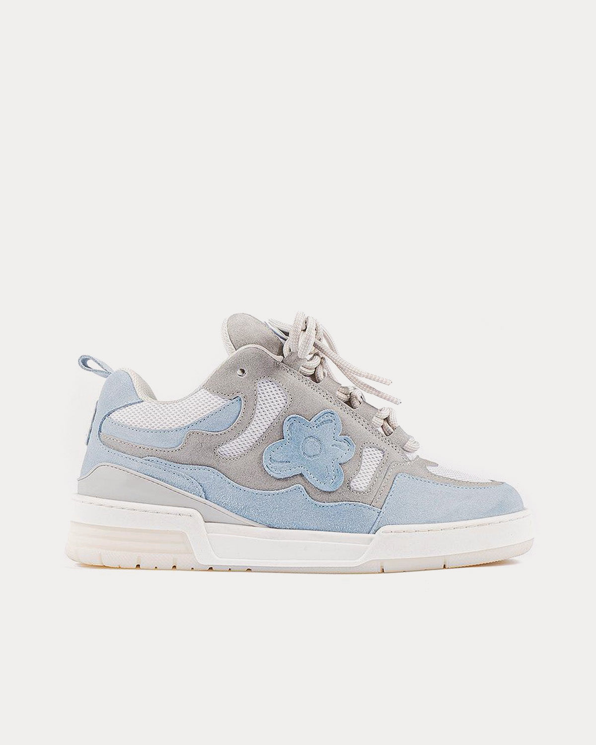 Flower Instincts 101 Grey / Blue Low Top Sneakers - Sneak in Peace