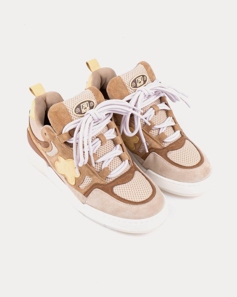 Flower Instincts x Sneakmart Mad Hunny Beige / White Low Top Sneakers - 2