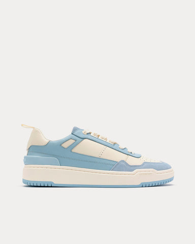 Foot Industry 90's The Plateau Off-White / Light Blue Low Top Sneakers