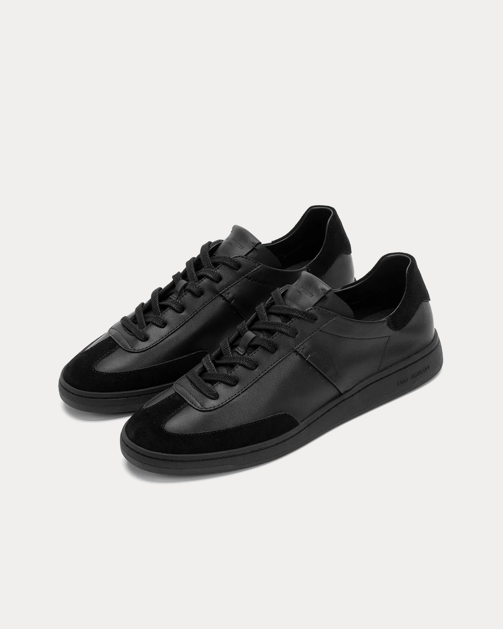 Foot Industry GAT OP Leather Black Low Top Sneakers - 2