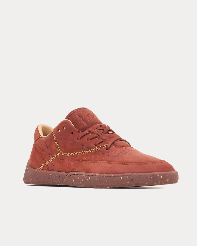 Gabriela Hearst Ohio Nubuck Burnt Sienna Low Top Sneakers - 2