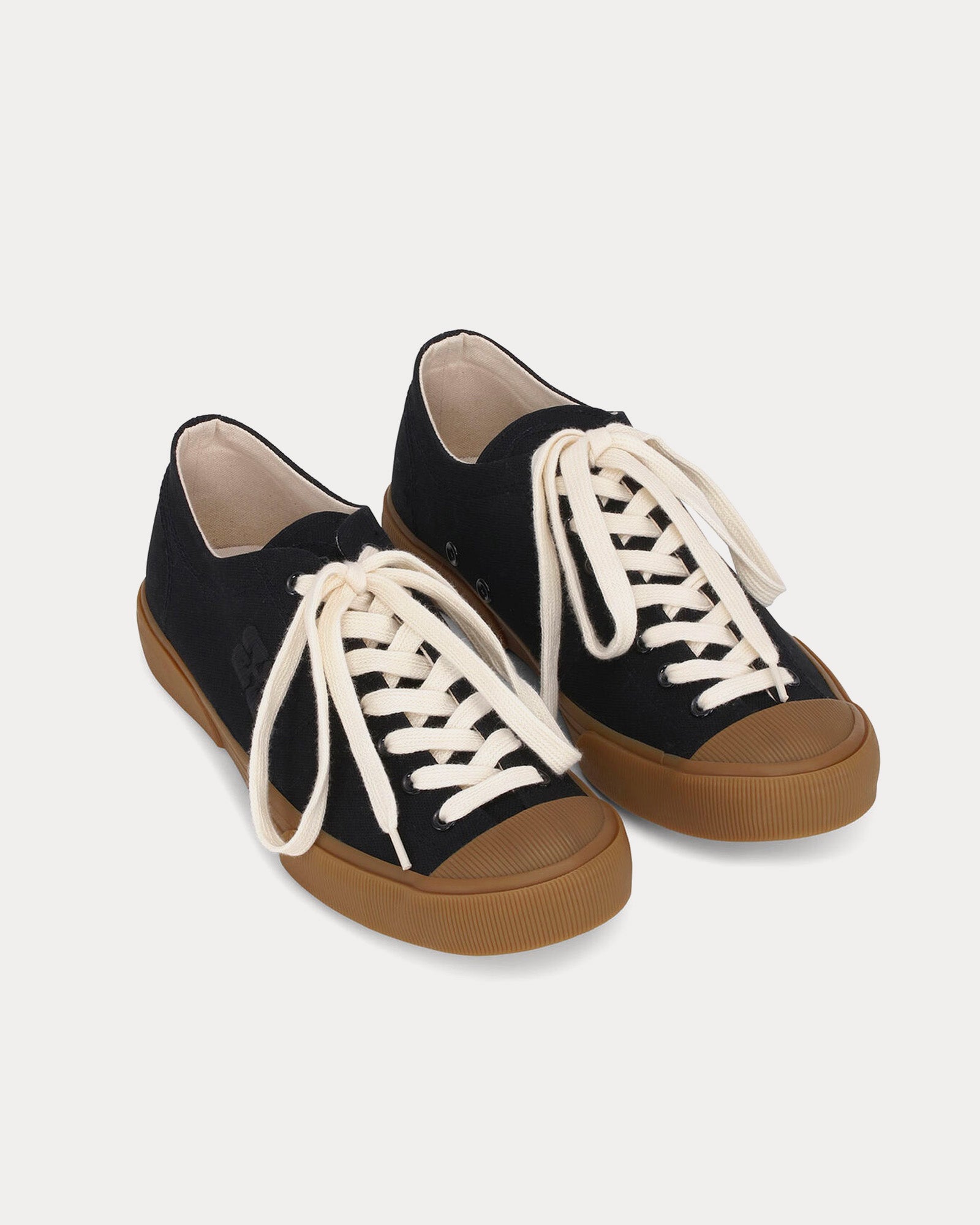 Ganni Classic Canvas Black Low Top Sneakers - 2