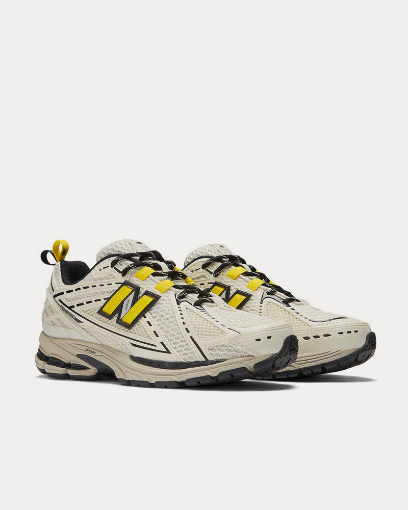 New Balance x Ganni 1906R Egret / Black / Blazing Yellow Low Top Sneakers - 3