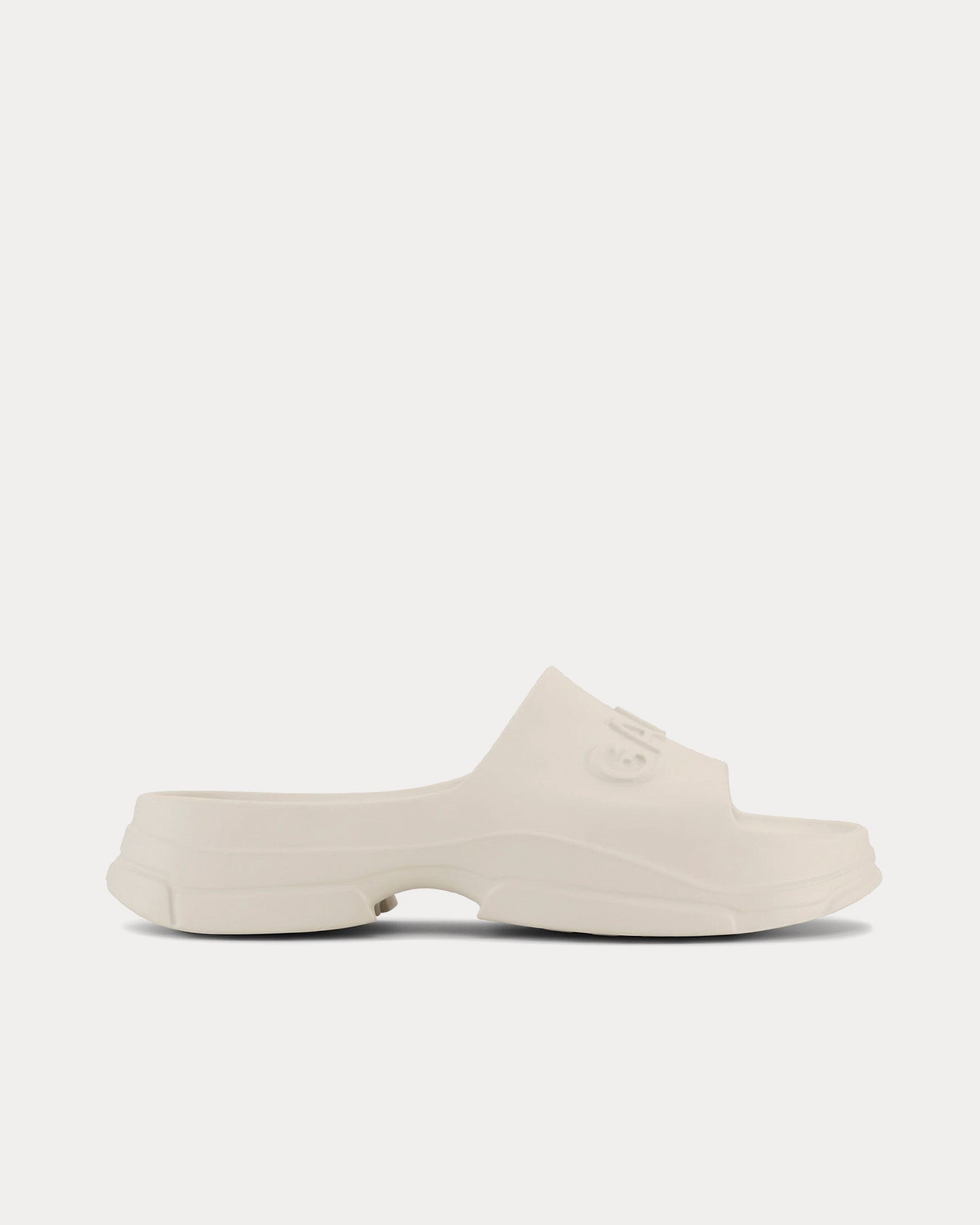 Ganni Pool Egret White Slides - 1