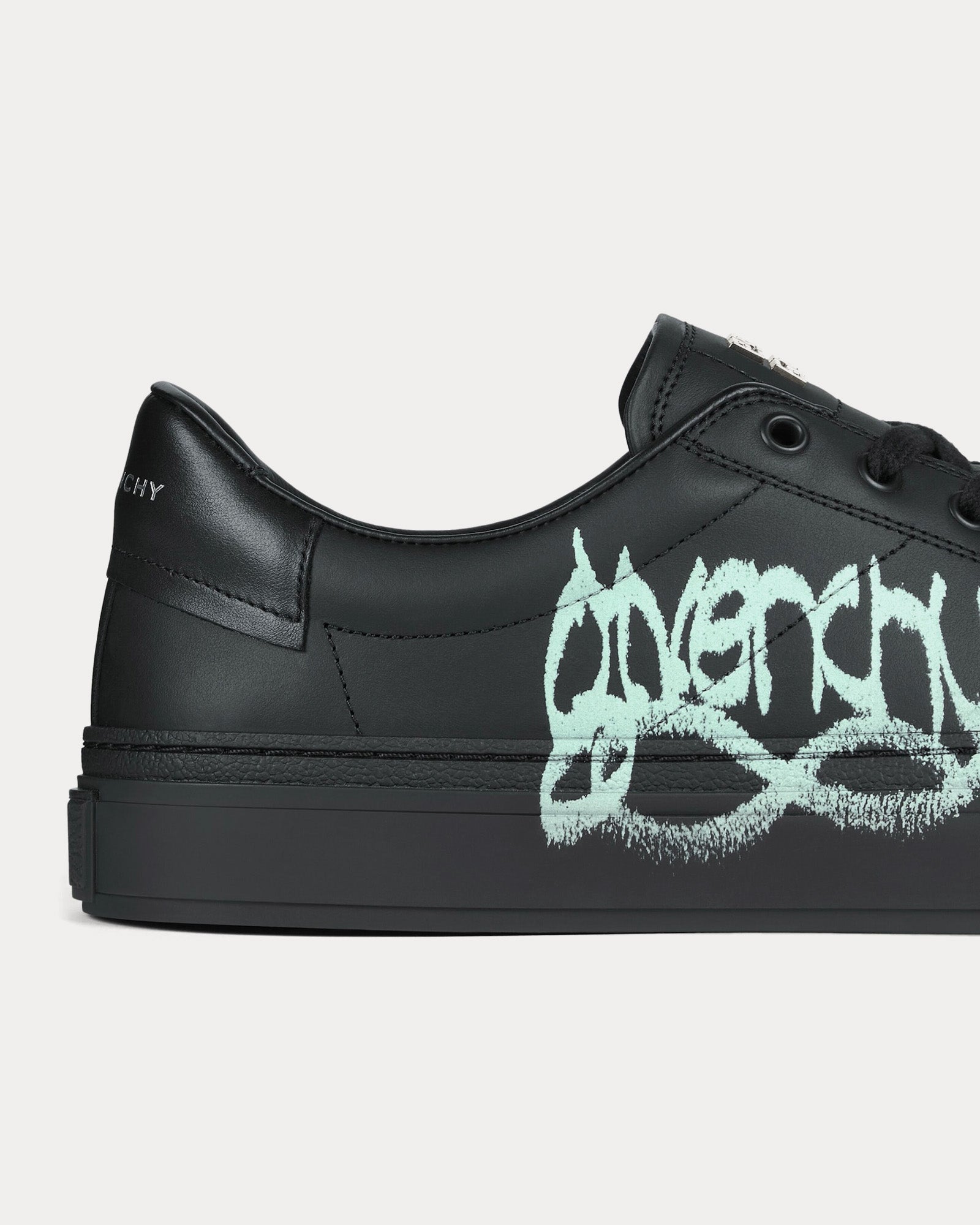 Givenchy x Chito City Sport Leather with Givenchy Infinity Print Black / Blue Low Top Sneakers - 5