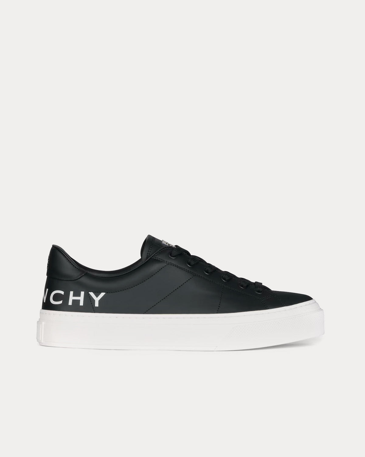 Givenchy City Sport Printed Givenchy Logo Leather Black / White Low Top Sneakers - 1