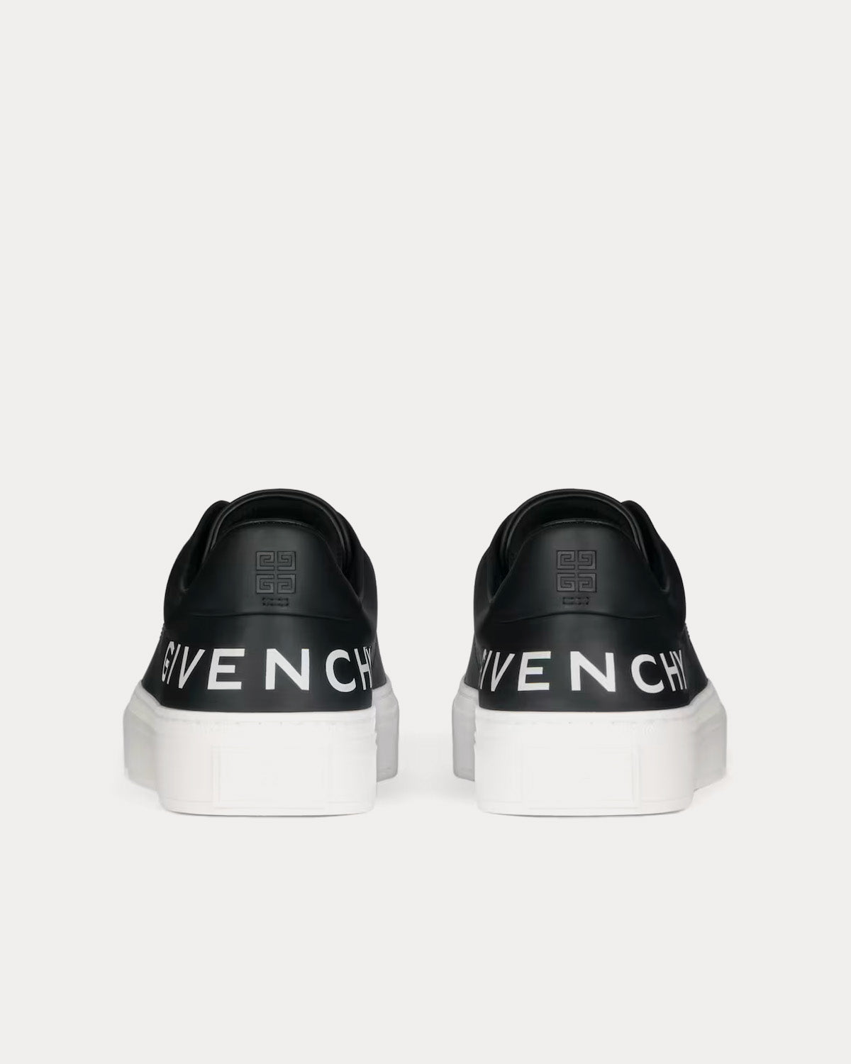 Givenchy City Sport Printed Givenchy Logo Leather Black / White Low Top Sneakers - 4