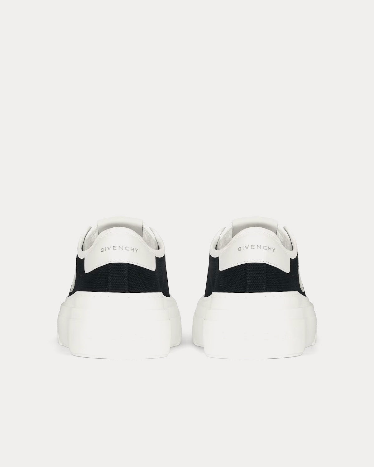 Givenchy City Platform Canvas Black Low Top Sneakers - 4