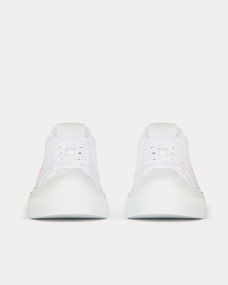 Givenchy x Chito City Platform Leather with Givenchy Love Print White / Pink Low Top Sneakers - 3