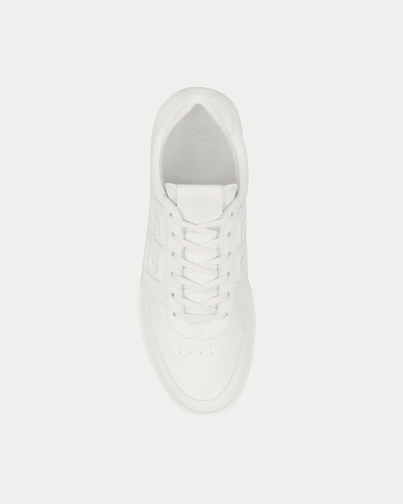 Givenchy G4 Leather White Low Top Sneakers - 2