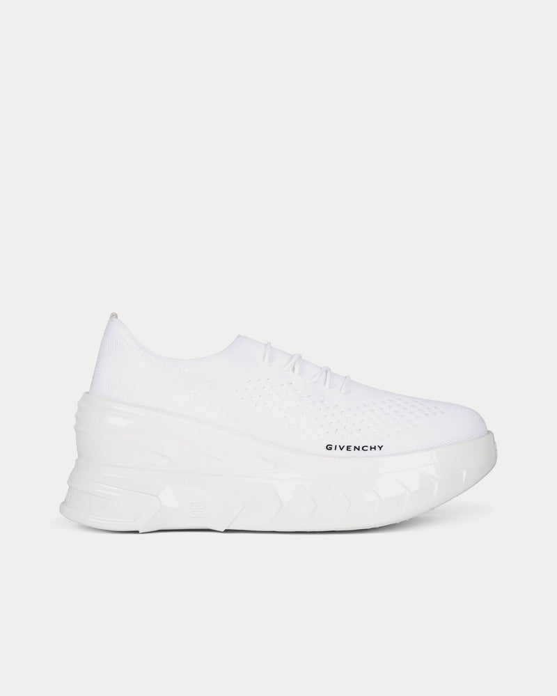 Givenchy Marshmallow Wedge Rubber & Knit White Low Top Sneakers - 1