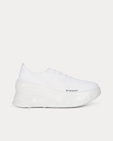 Givenchy Marshmallow Wedge Rubber & Knit White Low Top Sneakers