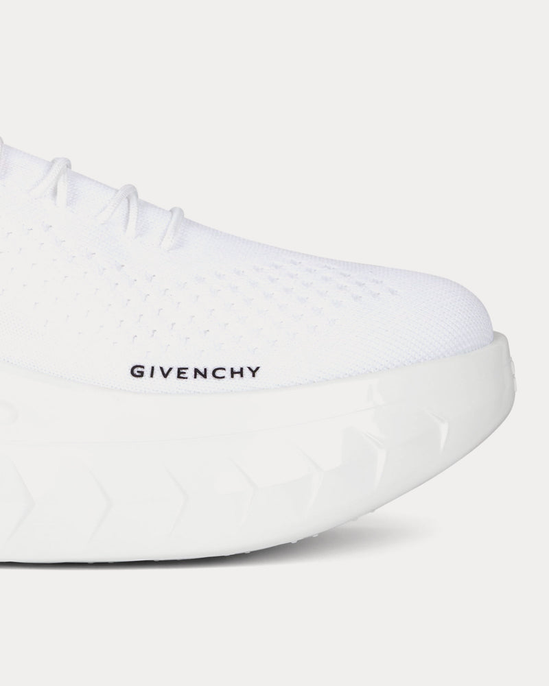 Givenchy Marshmallow Wedge Rubber & Knit White Low Top Sneakers - 4