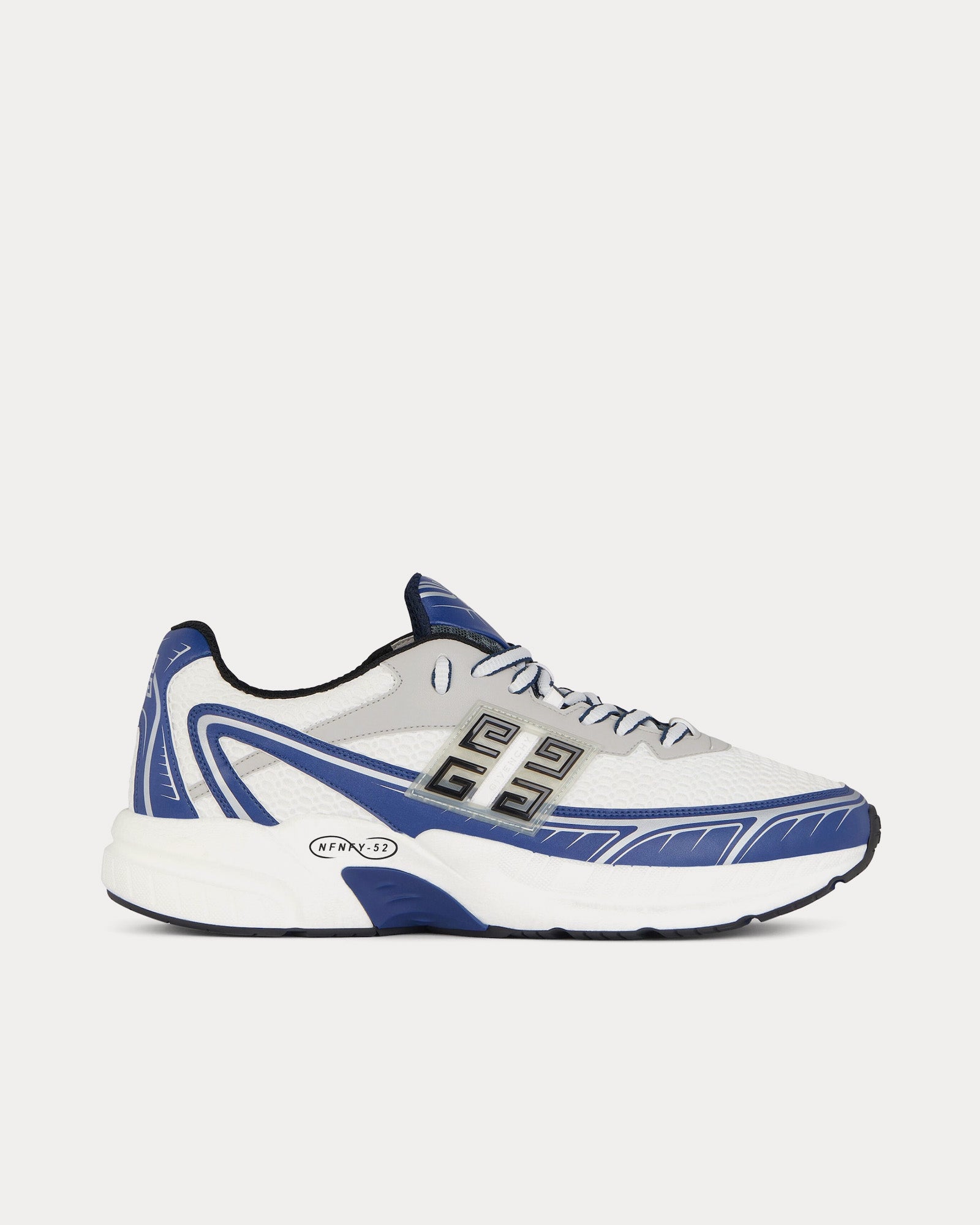 Givenchy NFNTY-52 Runners Synthetic, Leather & Mesh Navy / White Low Top Sneakers - 1