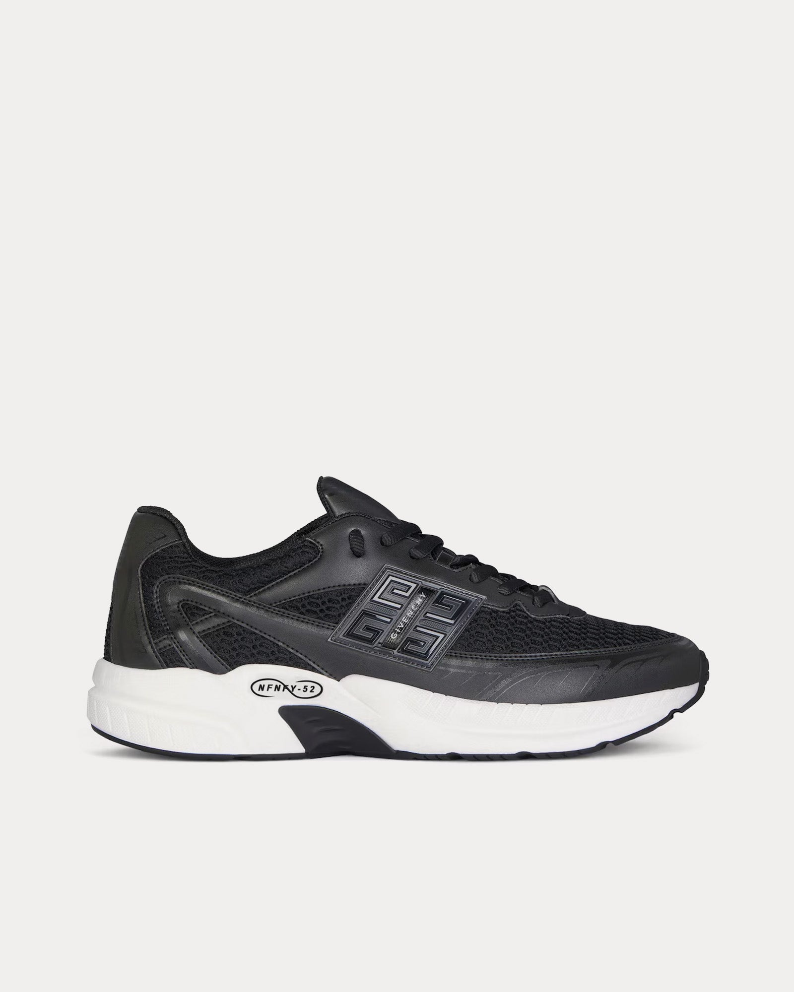 Givenchy NFNTY-52 Runners Synthetic, Leather & Mesh Black Low Top Sneakers - 1