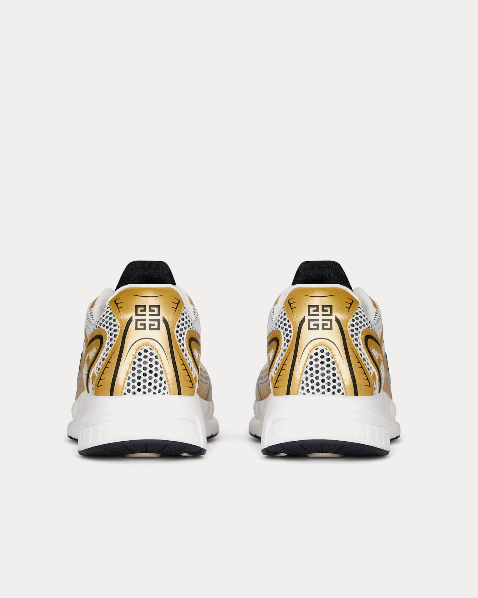 Givenchy NFNTY-52 Runners Synthetic, Leather & Mesh Golden / White Low Top Sneakers - 3