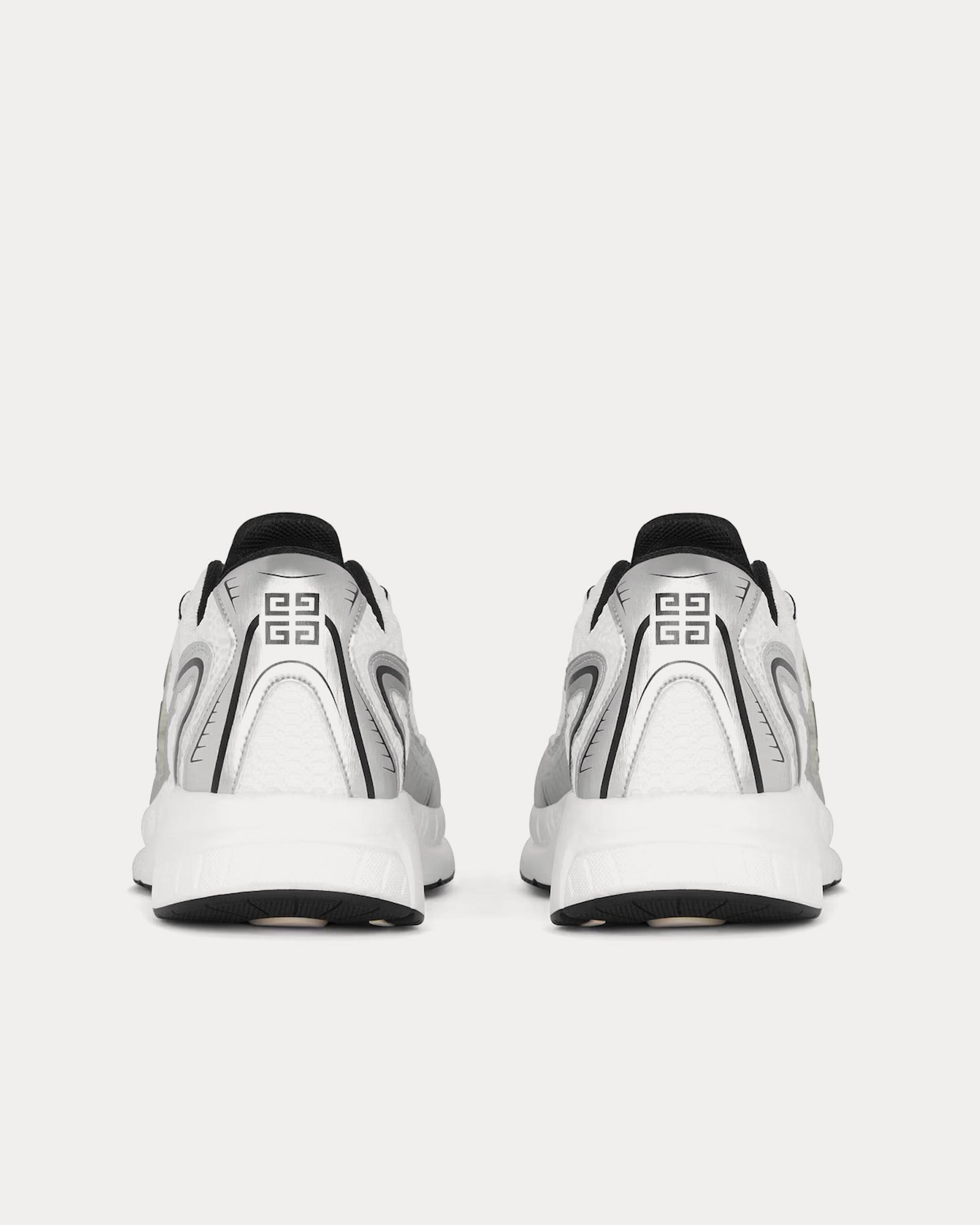 Givenchy NFNTY-52 Runners Synthetic, Leather & Mesh White / Silvery Low Top Sneakers - 3