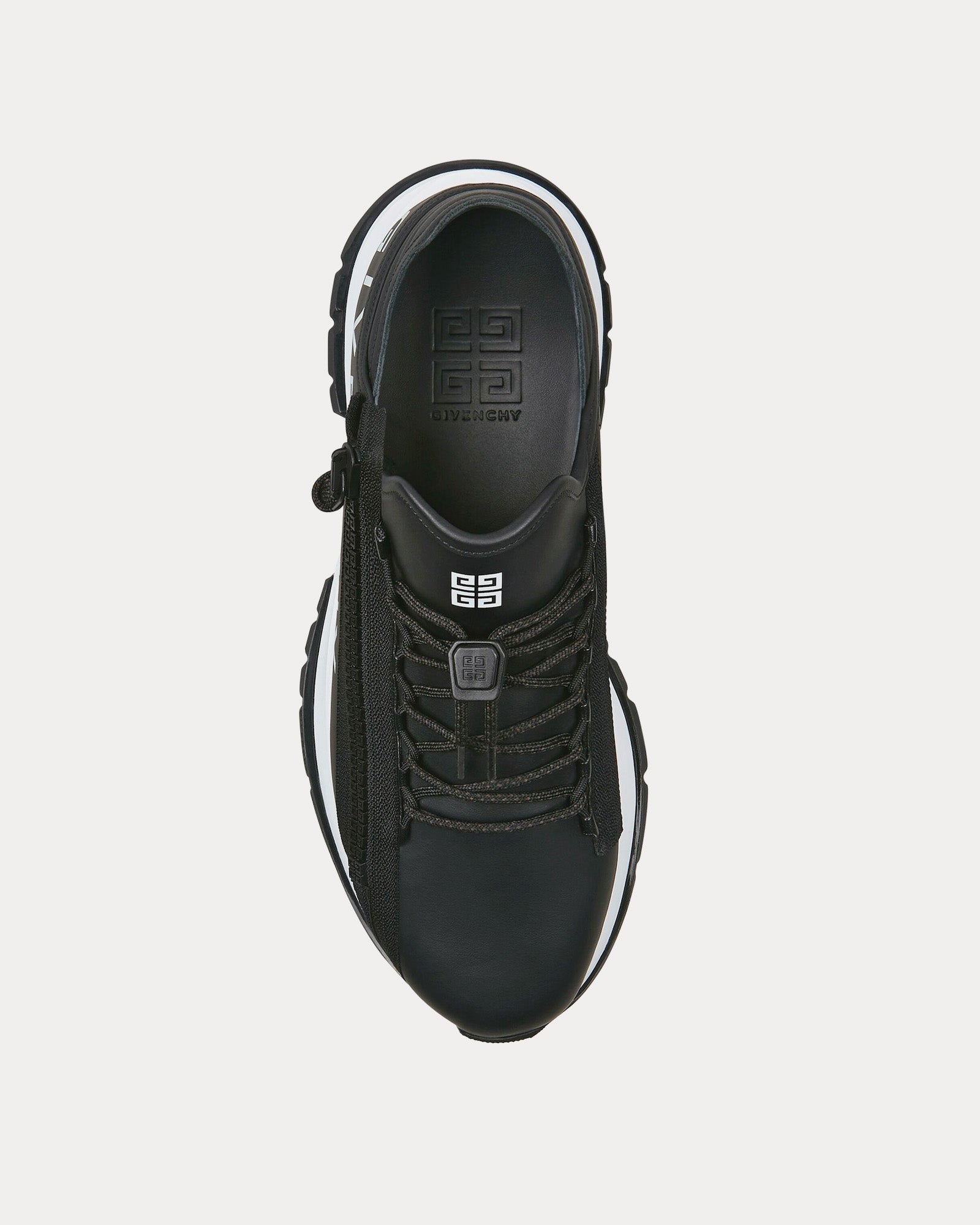 Givenchy Spectre Runner Leather With Zip Black Low Top Sneakers - 2