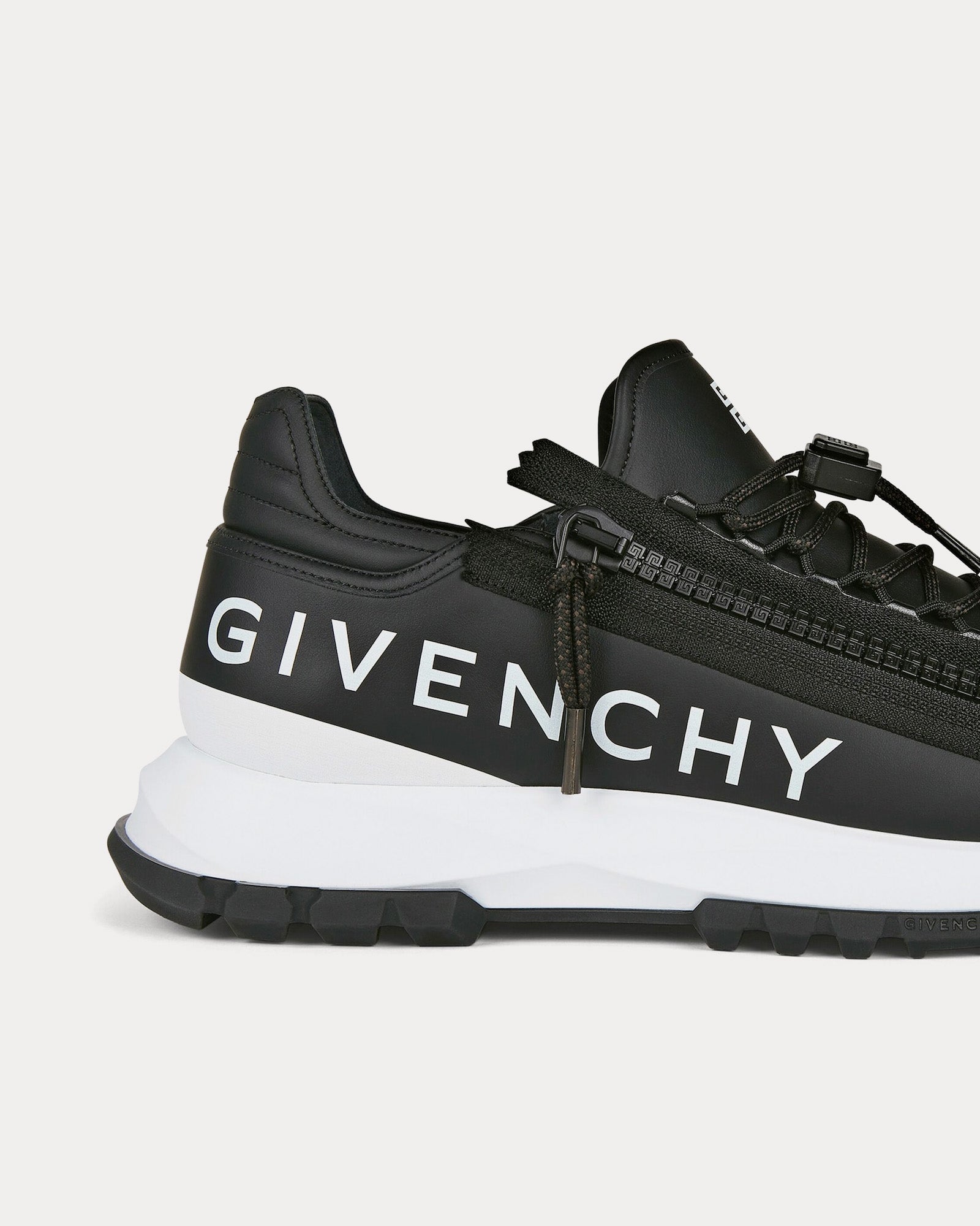 Givenchy Spectre Runner Leather With Zip Black Low Top Sneakers - 5