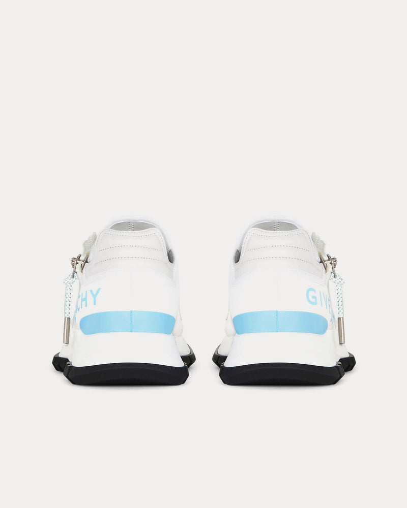 Givenchy Spectre Runner Leather With Zip White / Blue Low Top Sneakers - 3