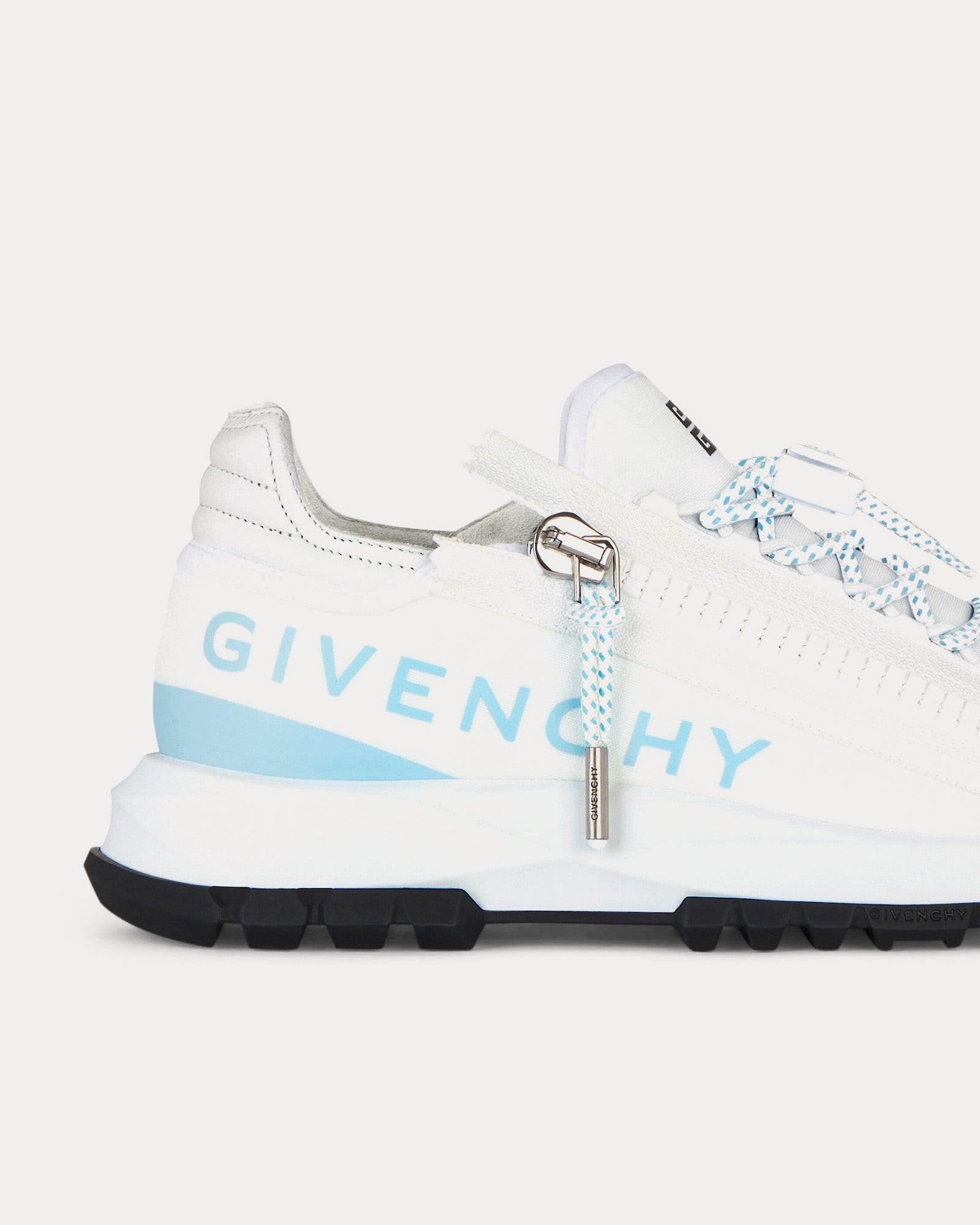 Givenchy Spectre Runner Leather With Zip White / Blue Low Top Sneakers - 4